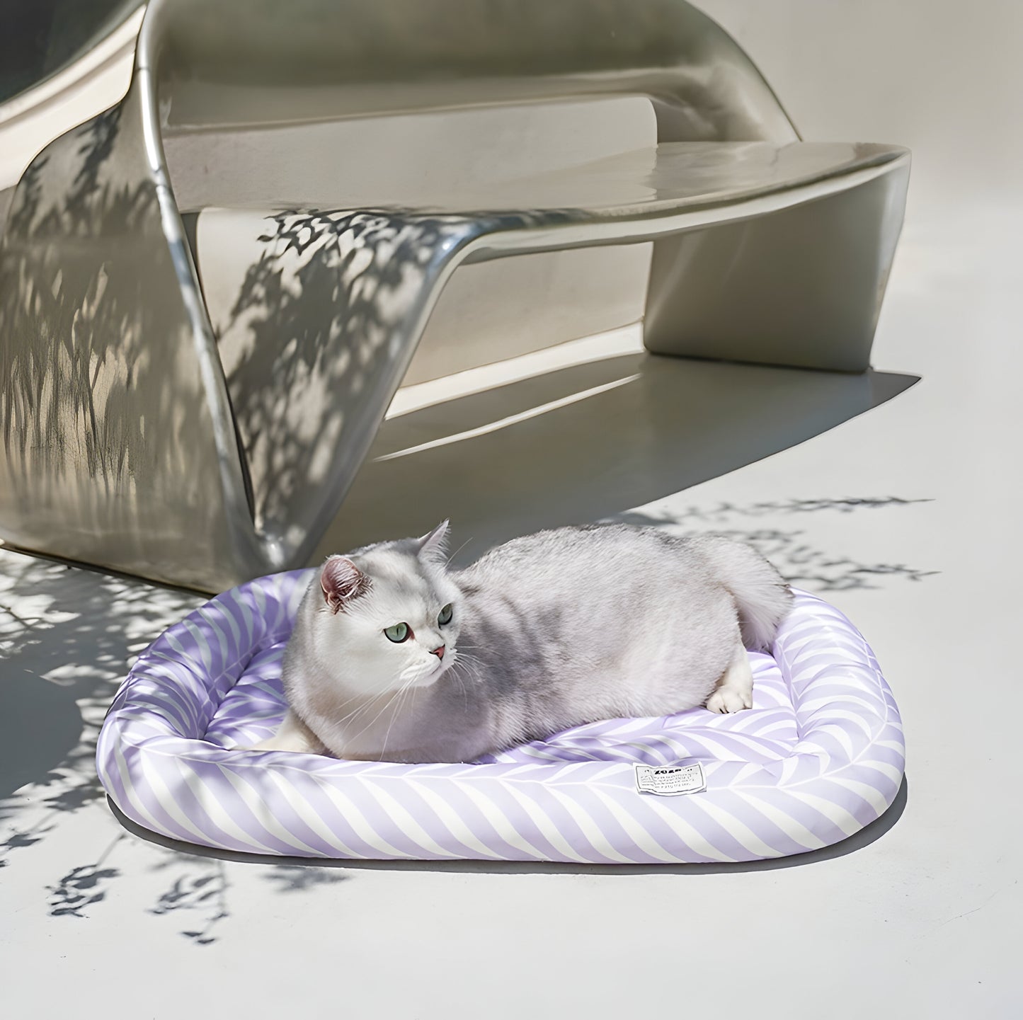 Japandi Cooling Pet Bed - Lilac