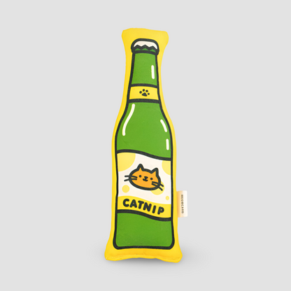 Beer Catnip Kicker Crinkle Cat Toy